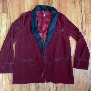 Free People Velvet Blazer